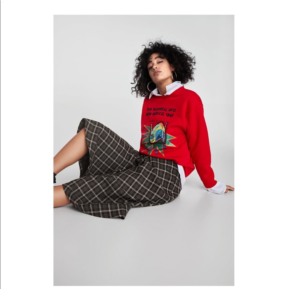 Zara CHECKED SKIRT ❤️❤️